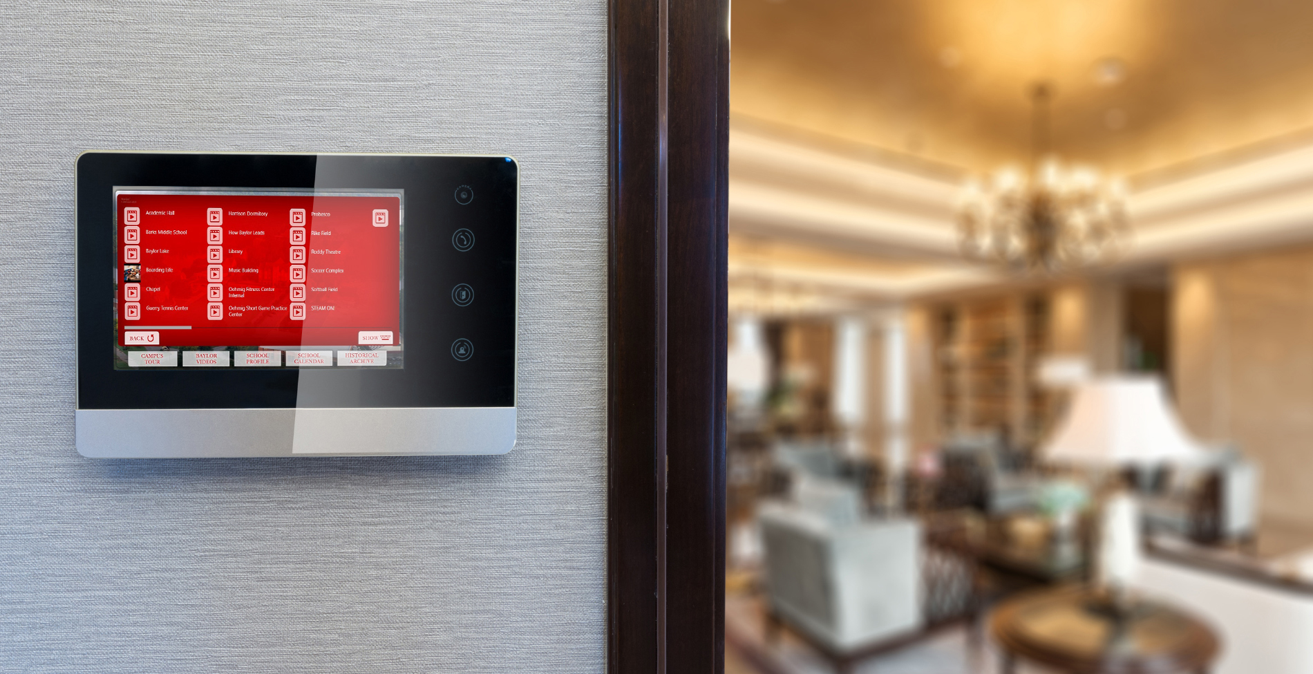 scheduled digital signage content
