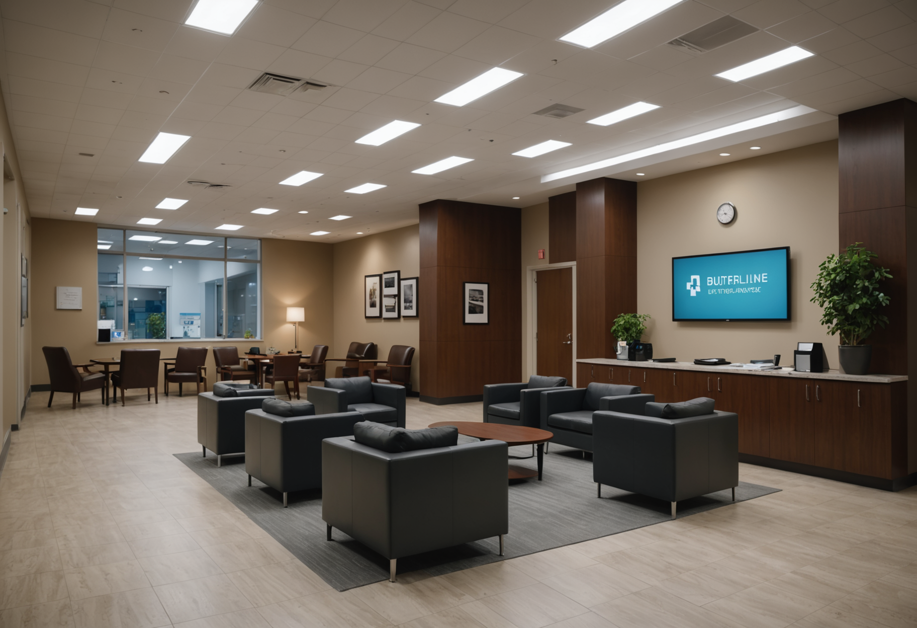 hospital waiting room signage