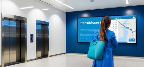 Navigo TransitAccess transit information display commuters