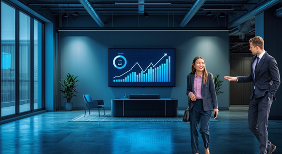 digital signage for data visualization