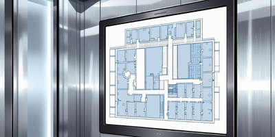 navigo digital signage elevator screens wayfinding