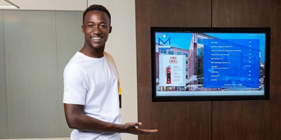 navigo cloud digital signage content calendar proptech corporate