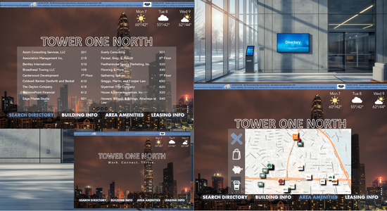 Navigo proptech for property management digital signage