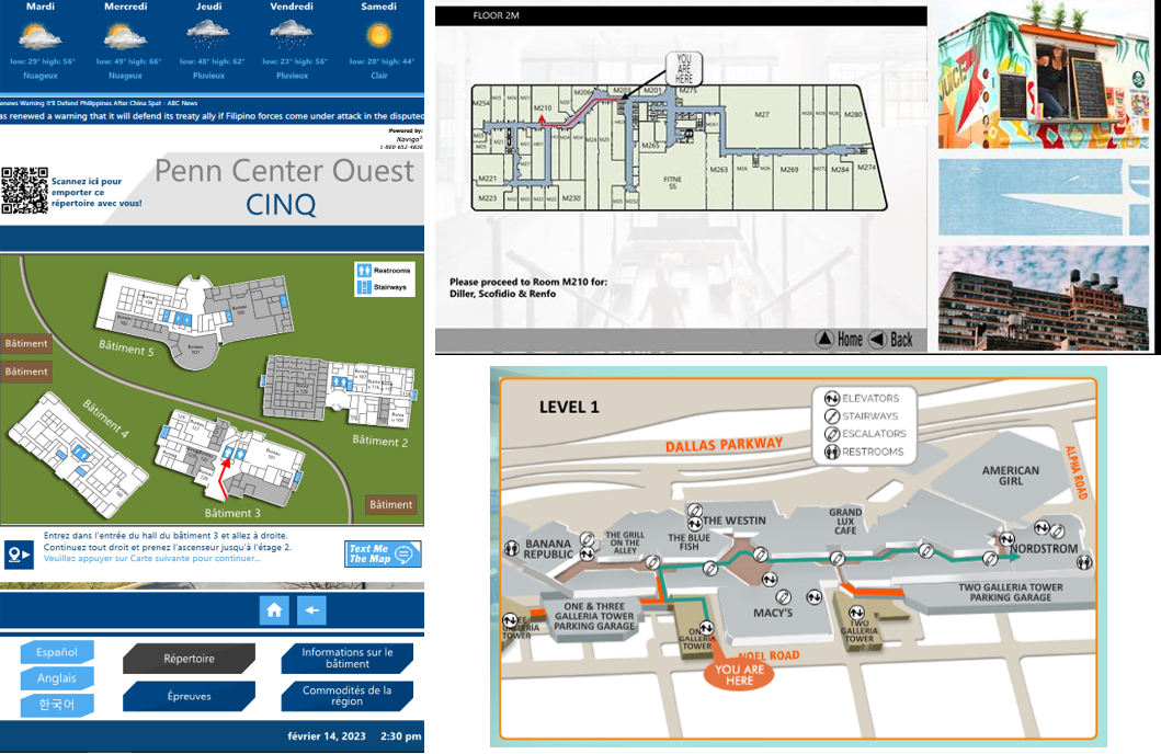 digital wayfinding maps