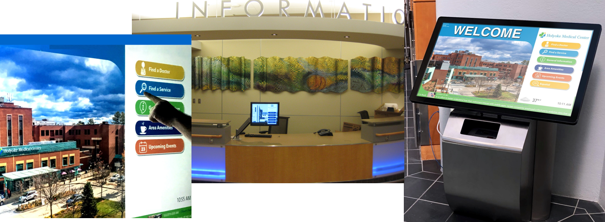 hospital touchscreen wayfinding