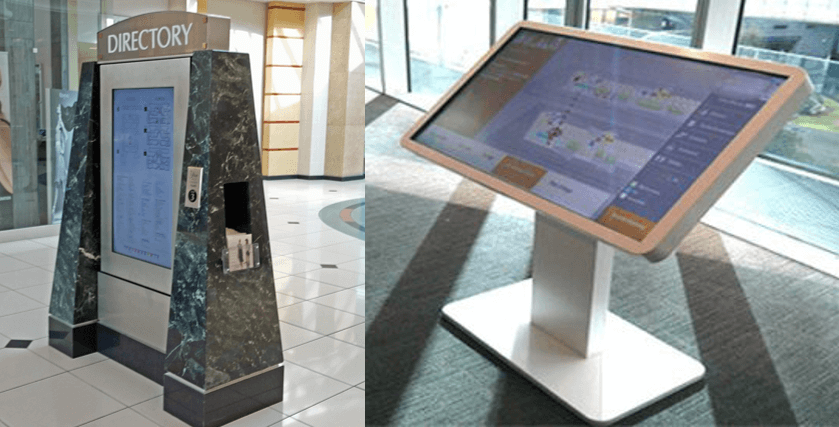 mall digital wayfinding kiosks