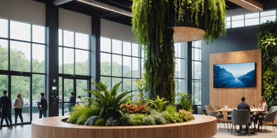 Shinrin-yoku Biophillic office design with proptech