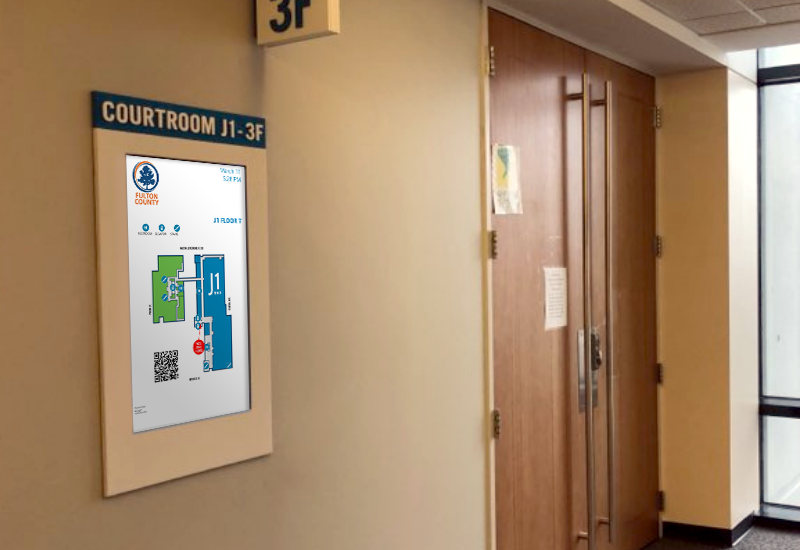 court signage