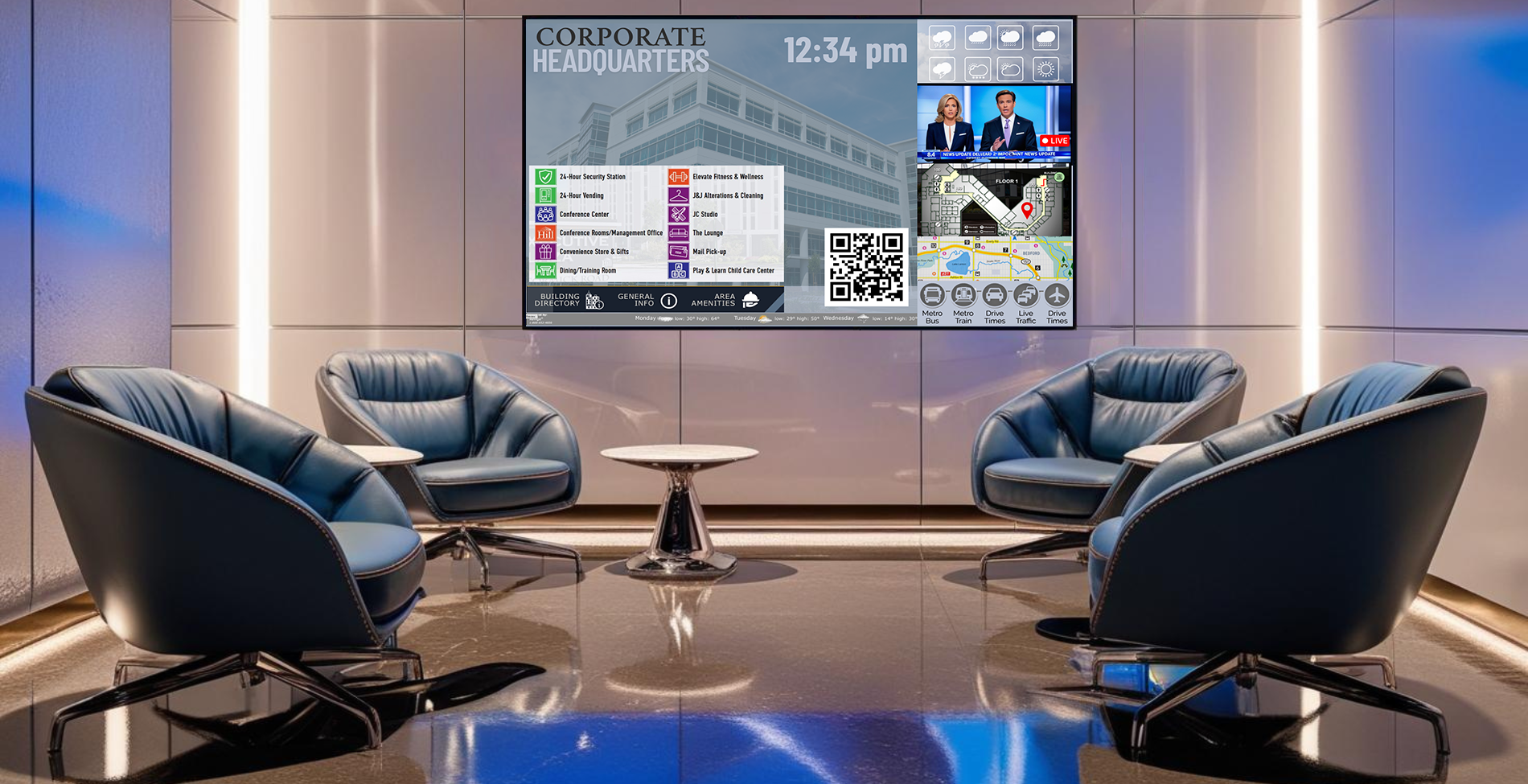 modern digital signage