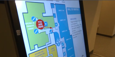 navigo courthouse digital wayfinding signage