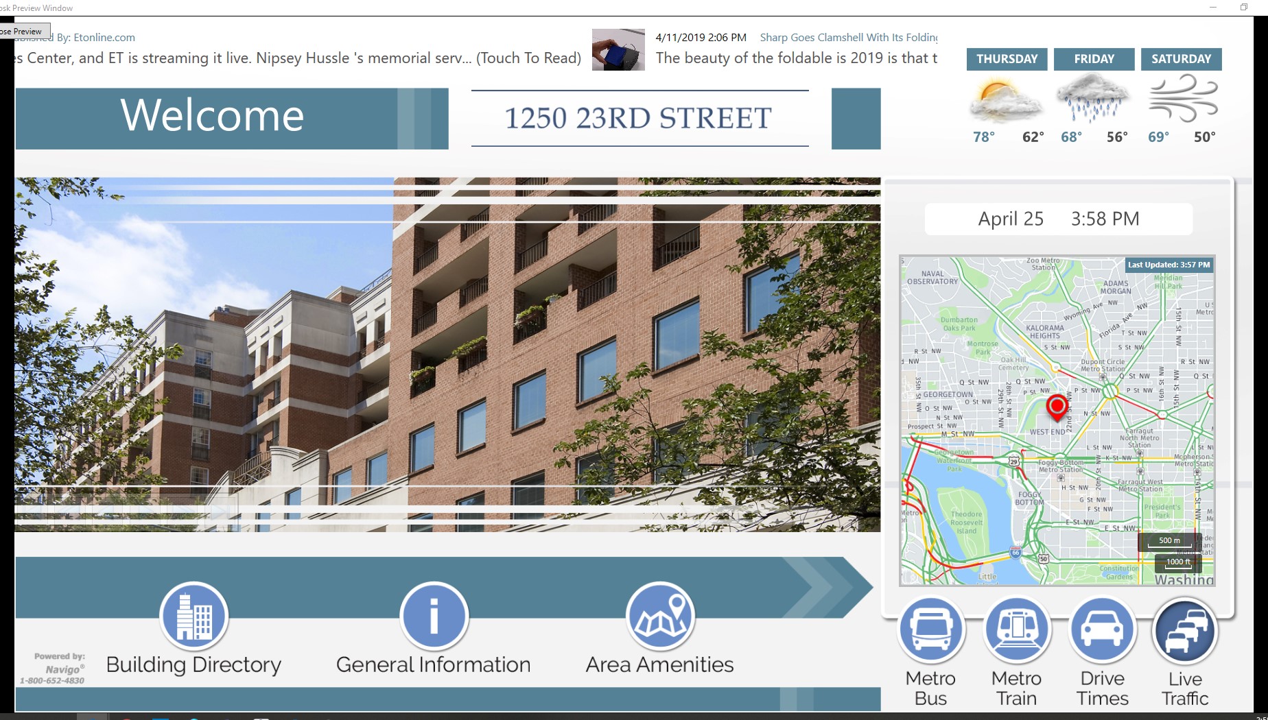 digital signage for corporate communications